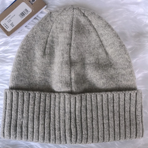 Brand New Patagonia Men's Brodeo Beanie Logo Drifter Grey Recycled Wool & Nylon - Picture 6 of 16